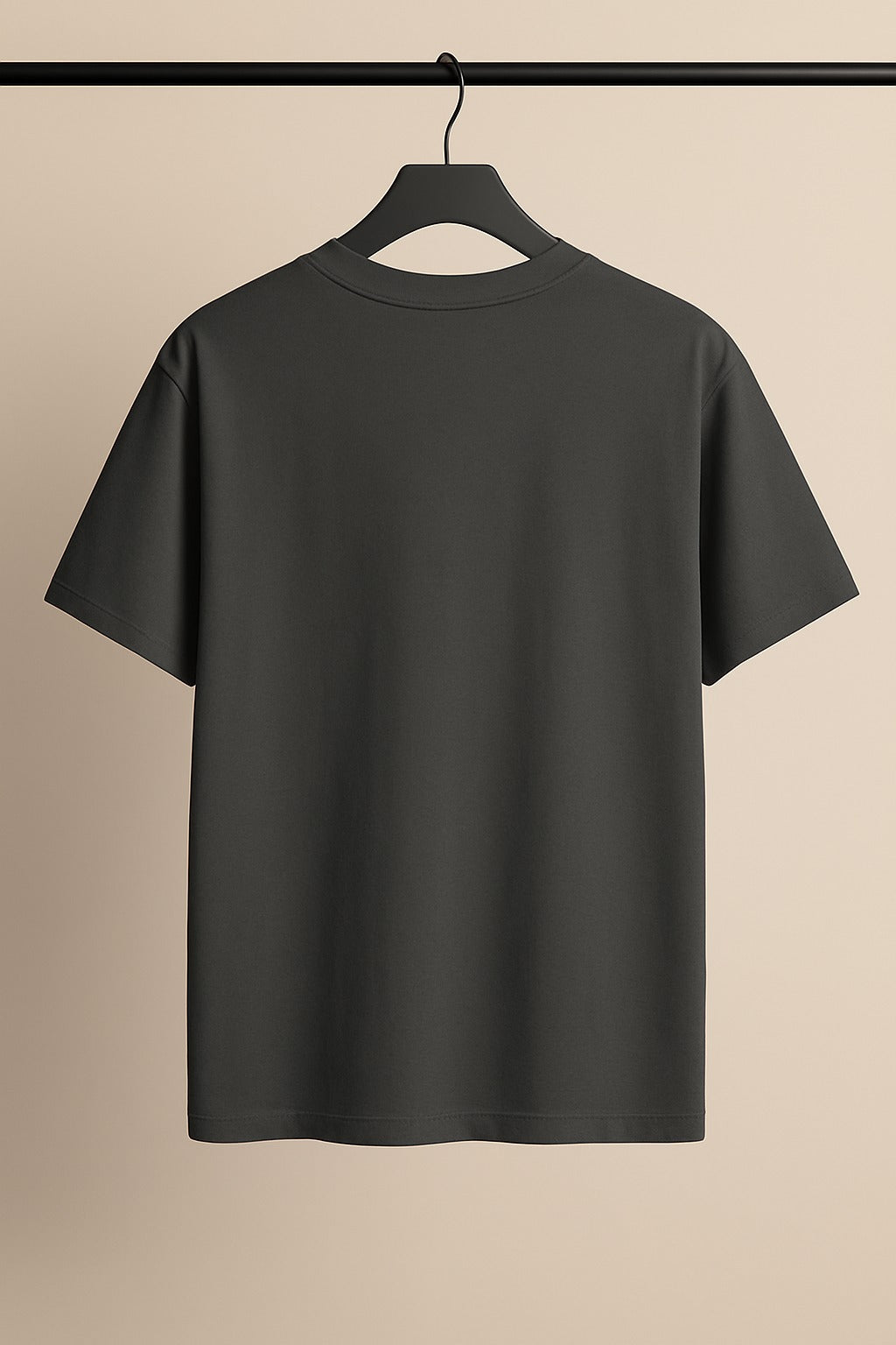 Steel Grey Plain Drop Shoulder