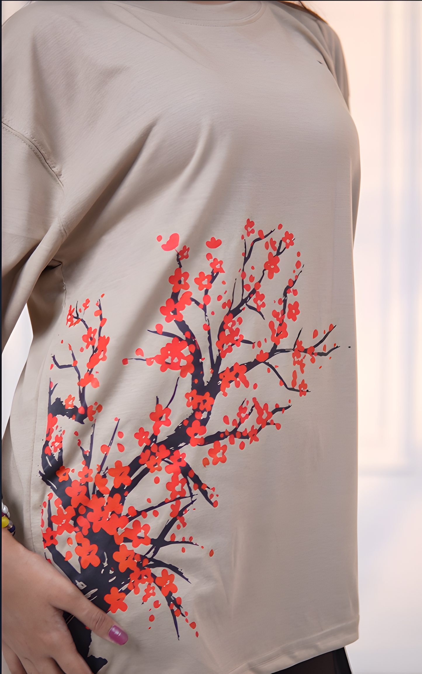 Cherry Blossom Vista Drop Shoulder