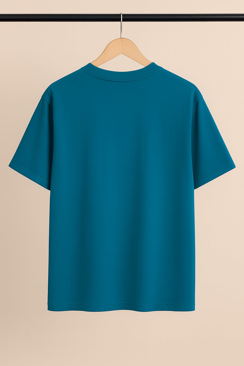 Teal Plain Drop Shoulder