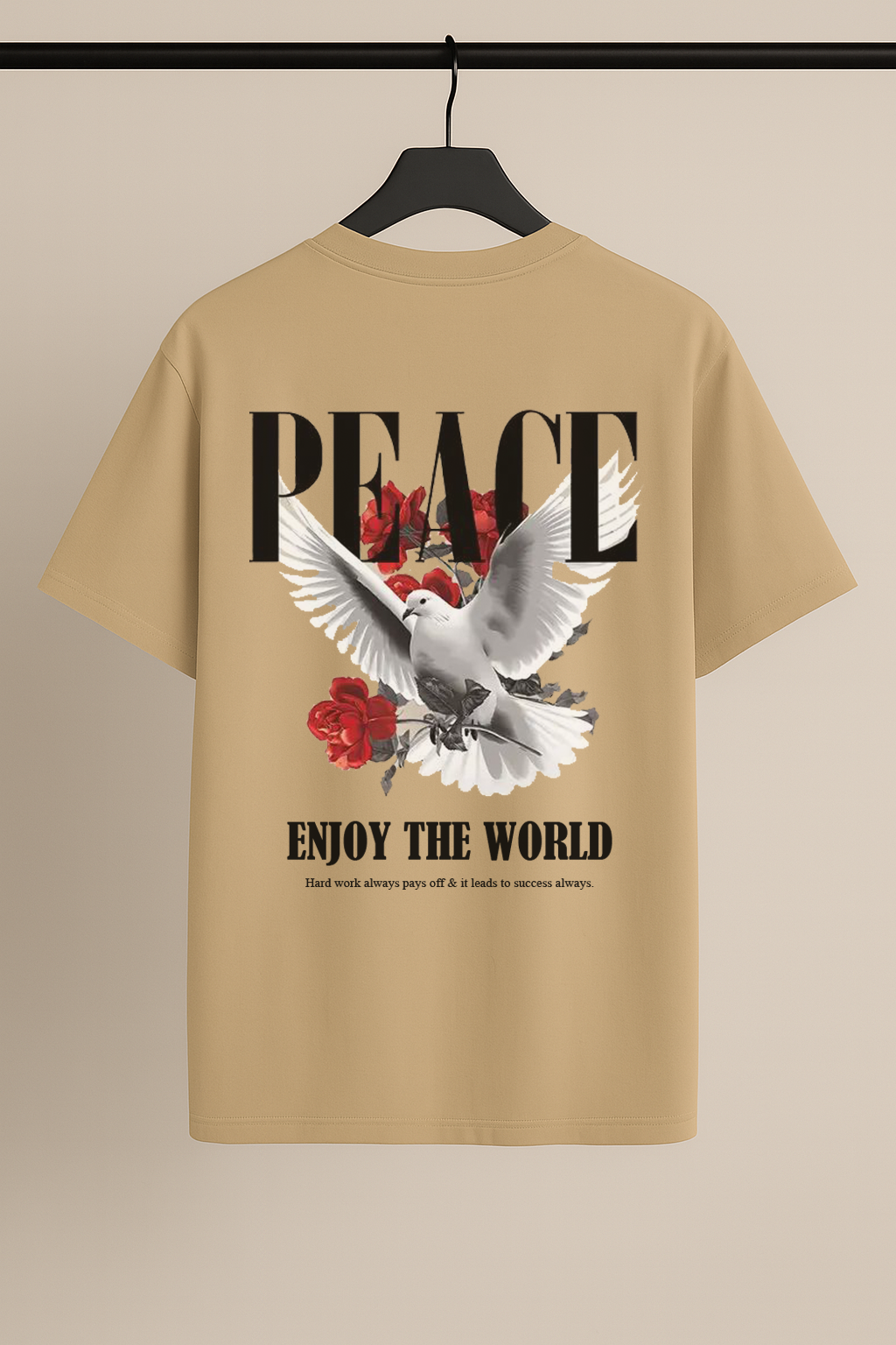 Peace Enjoy the World Drop Shoulder