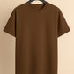Brown Plain Drop Shoulder