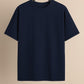 Navy Plain Drop Shoulder