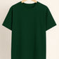 Bottle Green Plain Drop Shoulder