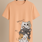 Cute Cartoon Cat Drop Shoulder
