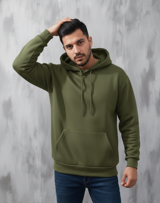 Olive Green Unisex Hoodie