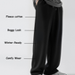 Everyday Unisex Black Baggy Trousers