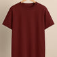 Maroon Plain Drop Shoulder