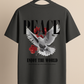 Peace Enjoy the World Drop Shoulder