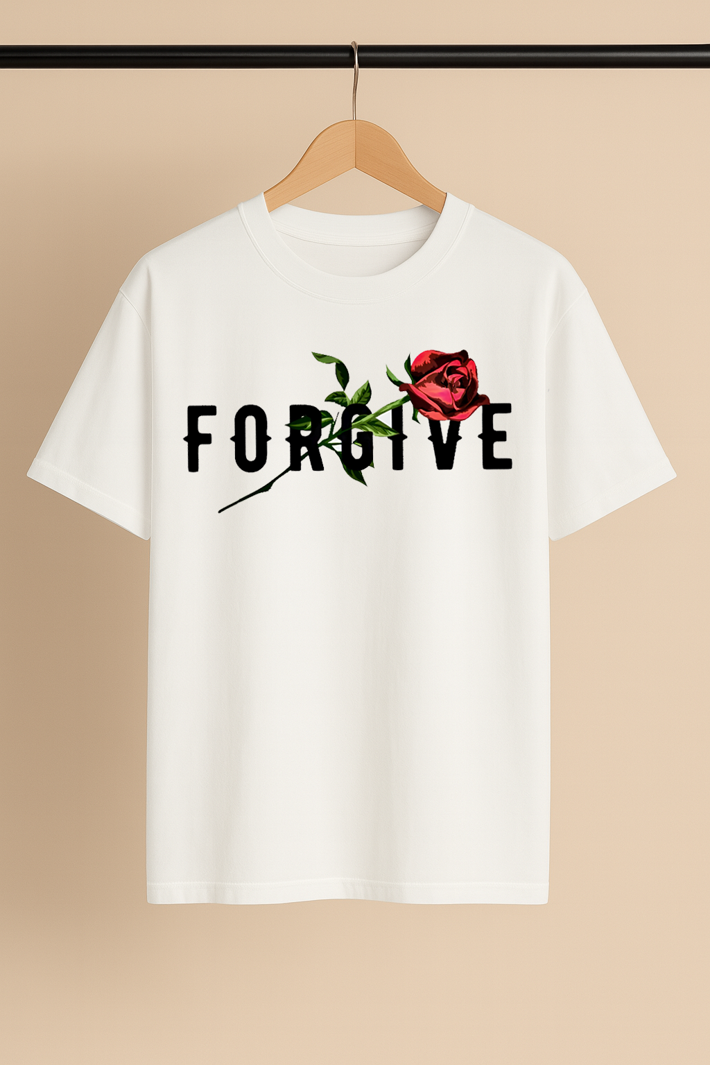 Forgive Rose Drop Shoulder