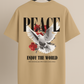Peace Enjoy the World Drop Shoulder
